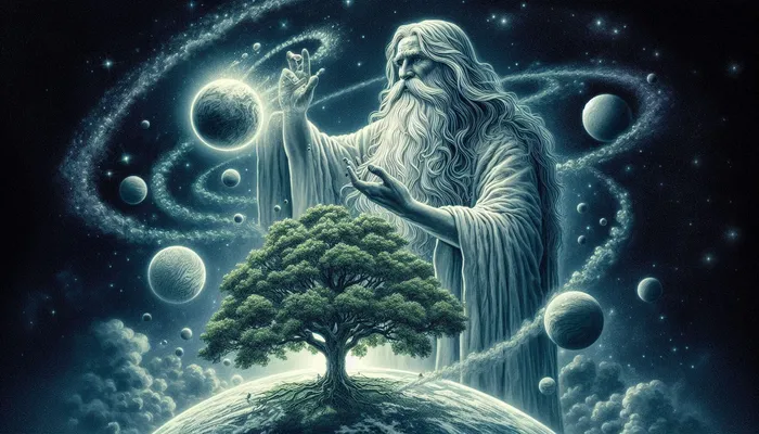 Una Immagine della Creazione(Kayra - divinità popolare Turca) 